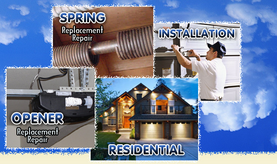 Garage Door Repair Residential, Spring, Opener and Installation Services 
